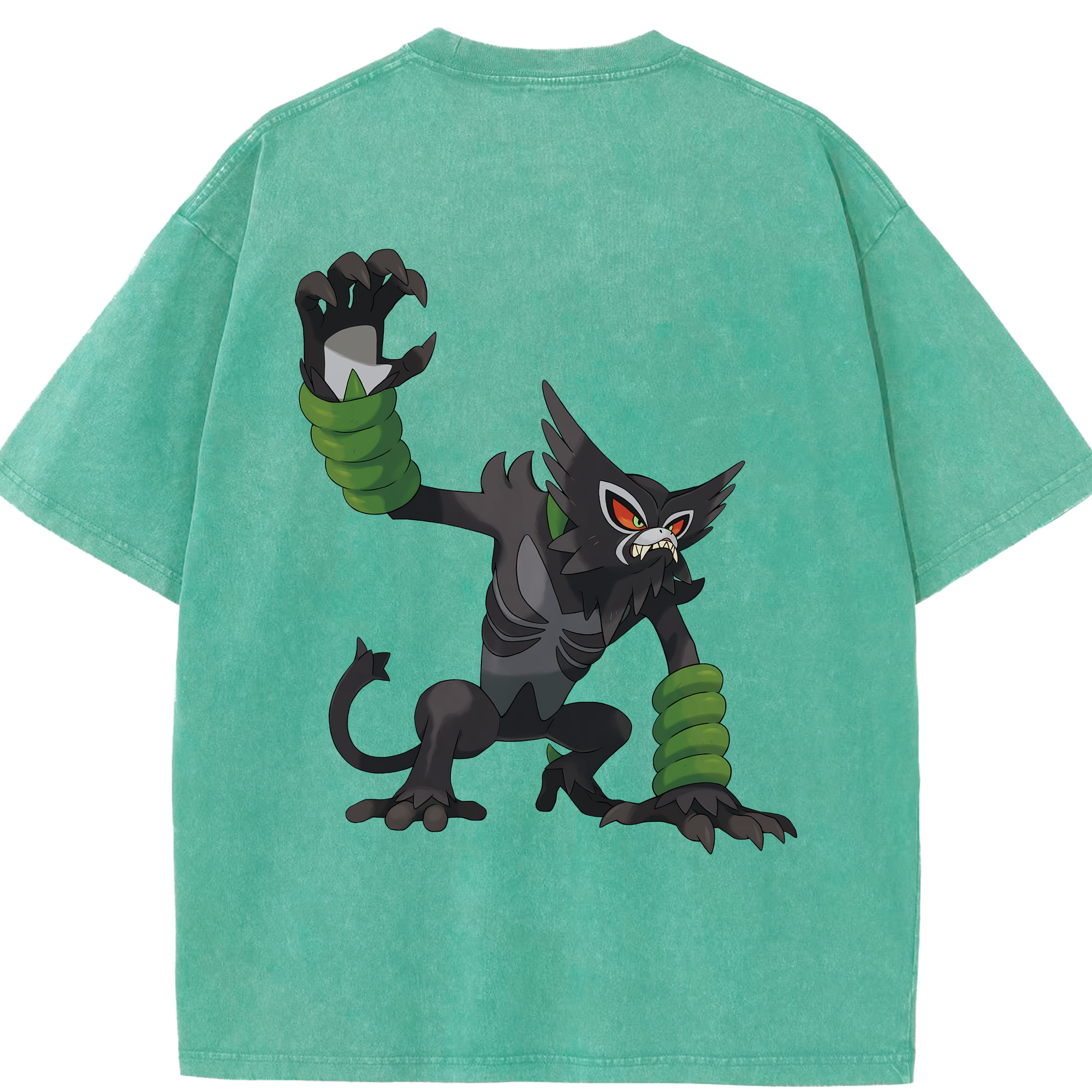 （画像用） ポケットモンスター Pokémon 綿100% ヴィンテージ風 半袖Tシャツ（背面プリント）